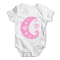 Pink Heart Moon Baby Grow Bodysuit