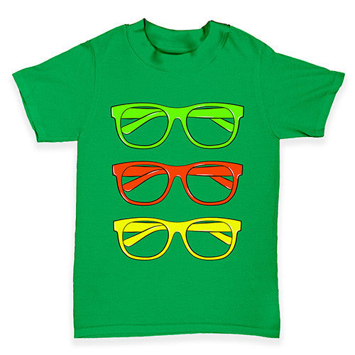 Coloured Glasses Frames Baby Toddler T-Shirt