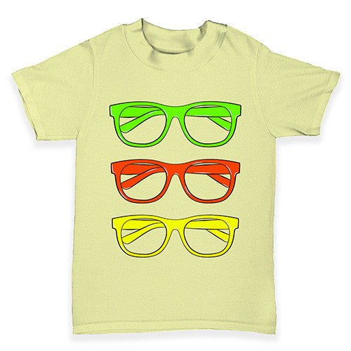 Coloured Glasses Frames Baby Toddler T-Shirt