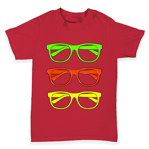 Coloured Glasses Frames Baby Toddler T-Shirt