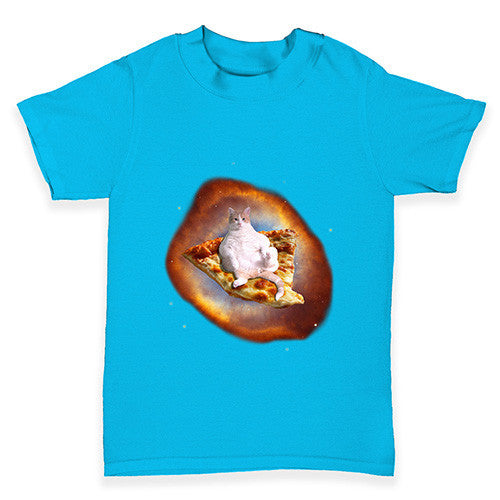 Space Pizza Cat Baby Toddler T-Shirt