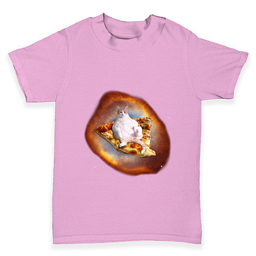 Space Pizza Cat Baby Toddler T-Shirt