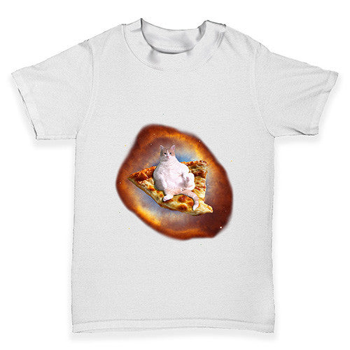 Space Pizza Cat Baby Toddler T-Shirt