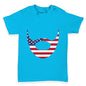 American Flag Beard Baby Toddler T-Shirt