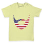 American Flag Beard Baby Toddler T-Shirt