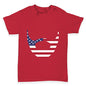 American Flag Beard Baby Toddler T-Shirt