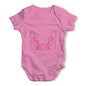 Twin Love Cats Baby Grow Bodysuit