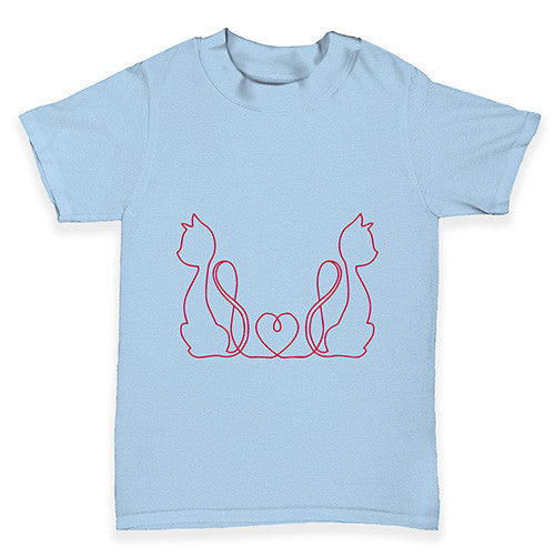 Twin Love Cats Baby Toddler T-Shirt