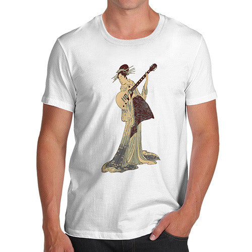 Men's Japanese Geisha Guitar T-Shirt
