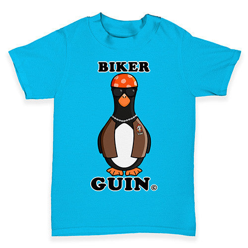 Biker Guin The Penguin Baby Toddler T-Shirt