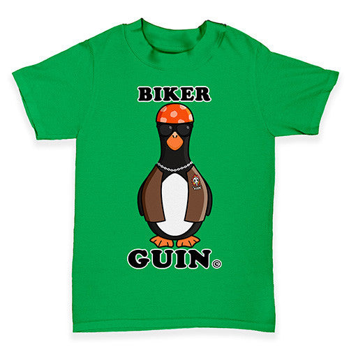 Biker Guin The Penguin Baby Toddler T-Shirt