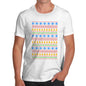 Mens Christmas Sweater Pattern T-Shirt