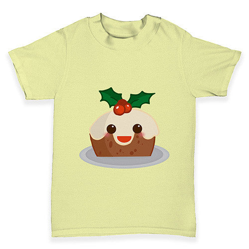 Cute Christmas Pudding Baby Toddler T-Shirt