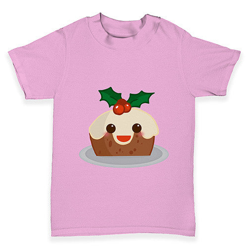 Cute Christmas Pudding Baby Toddler T-Shirt