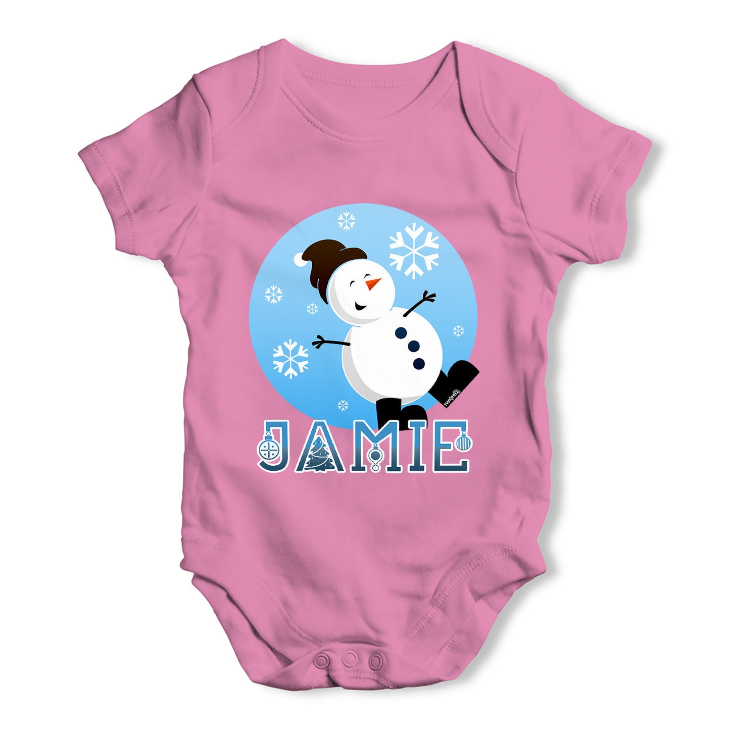 Personalised Pineapple Baby Grow Bodysuit