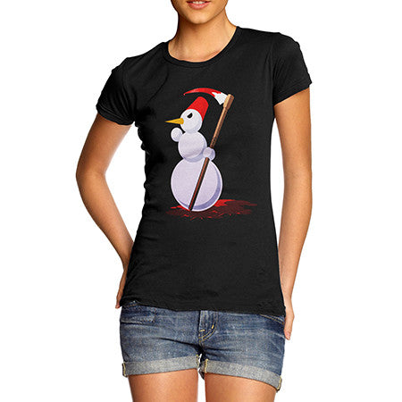 Womens Evil Snowman T-Shirt