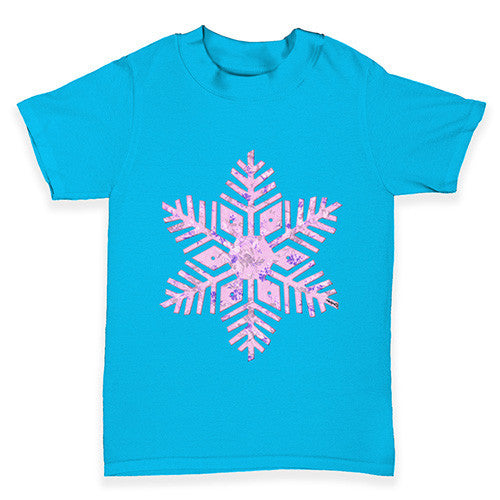 Pink Snowflake Baby Toddler T-Shirt
