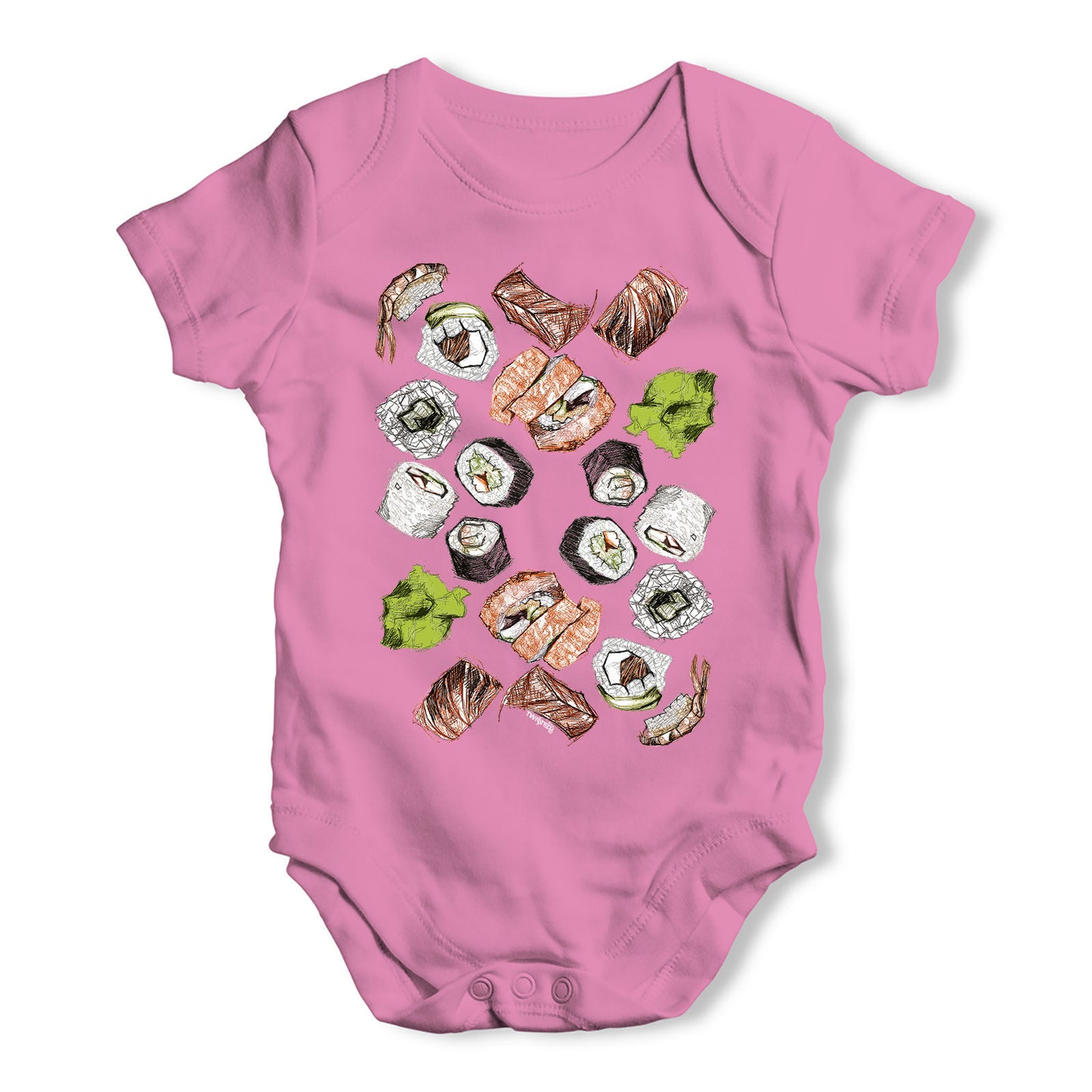 Shushi And Wasabi Baby Grow Bodysuit