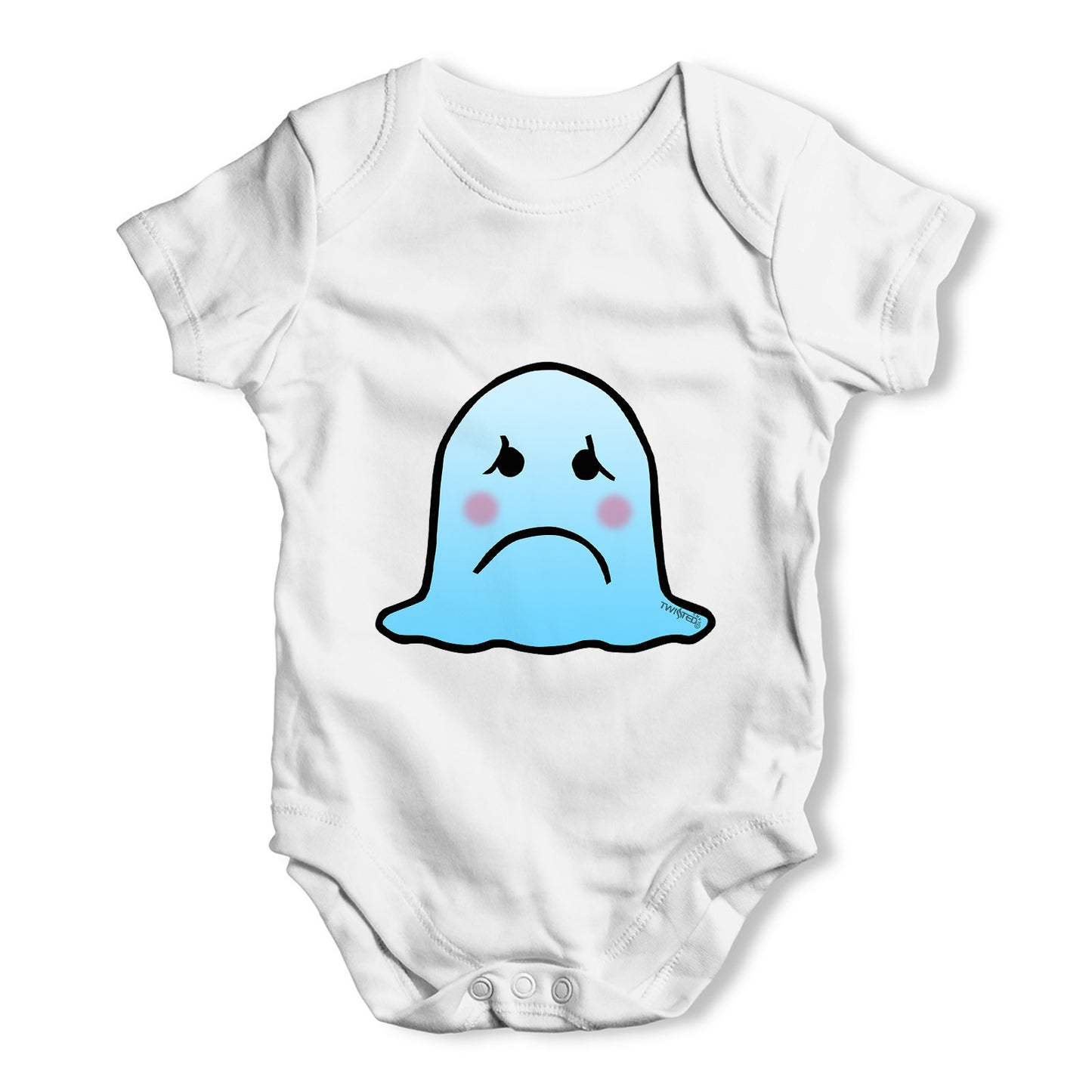 Sad Blob Monster Baby Grow Bodysuit