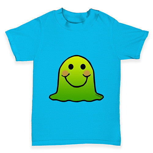 Green Emoji Blob Monster Baby Toddler T-Shirt