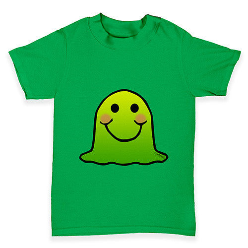 Green Emoji Blob Monster Baby Toddler T-Shirt
