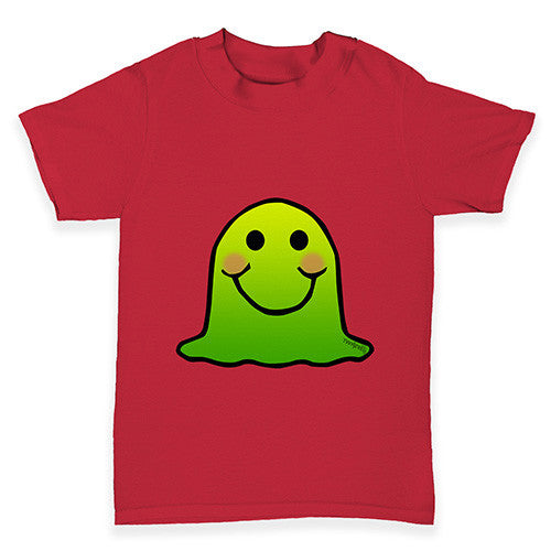 Green Emoji Blob Monster Baby Toddler T-Shirt