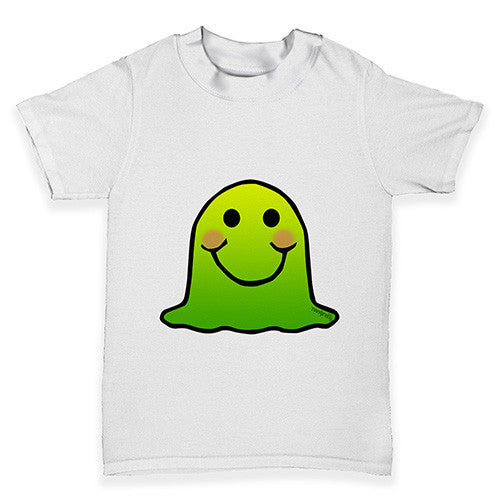 Green Emoji Blob Monster Baby Toddler T-Shirt