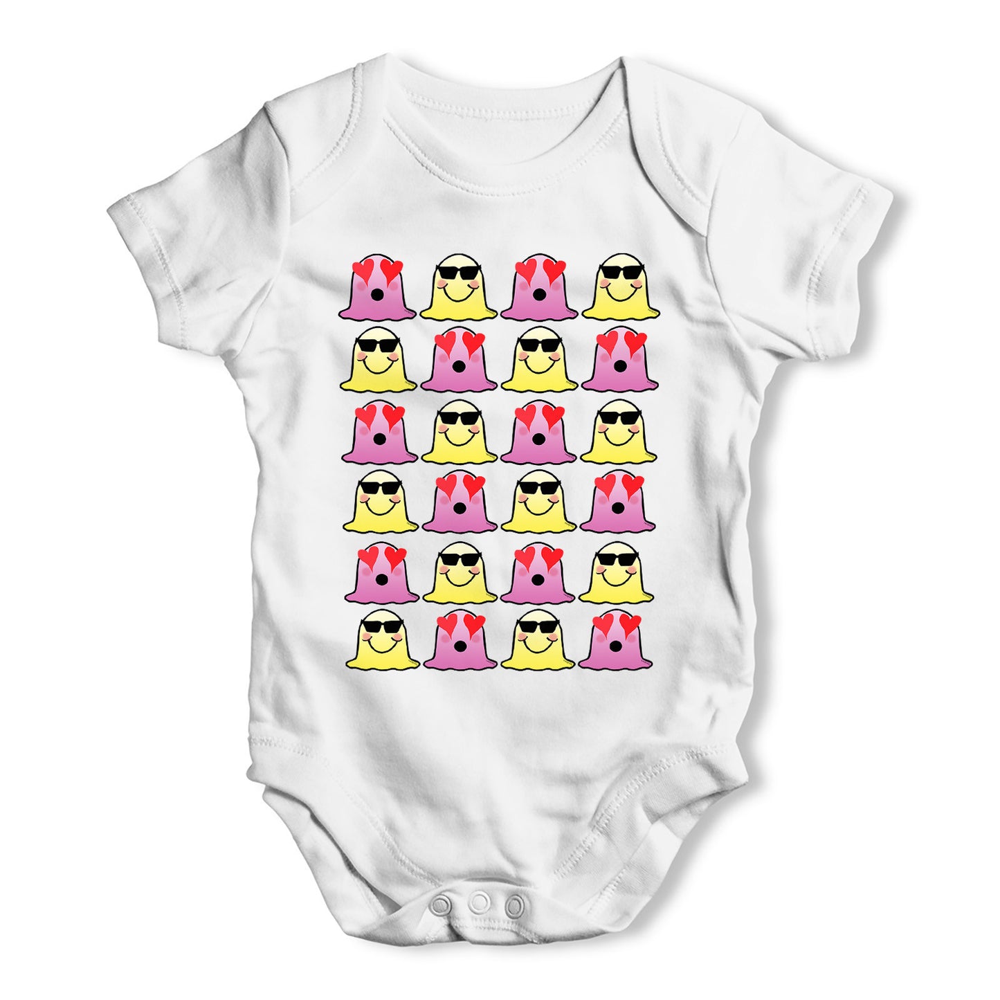 Happy & In Love Blob Monster Baby Grow Bodysuit