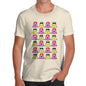 Men's Happy Love Struck Emoji Icons T-Shirt