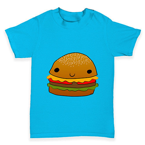 Smiling Cheese Burger Baby Toddler T-Shirt