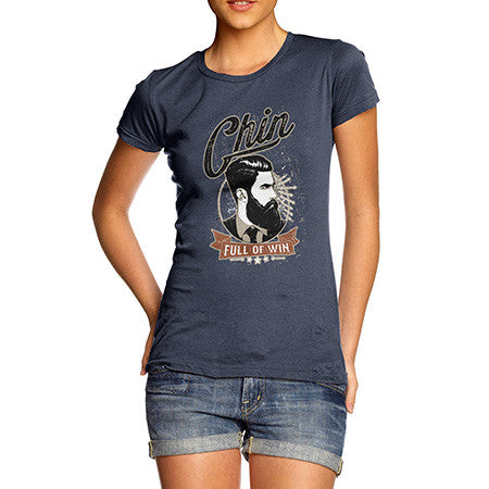 Women's Chin Full Of Win Beard T-Shirt