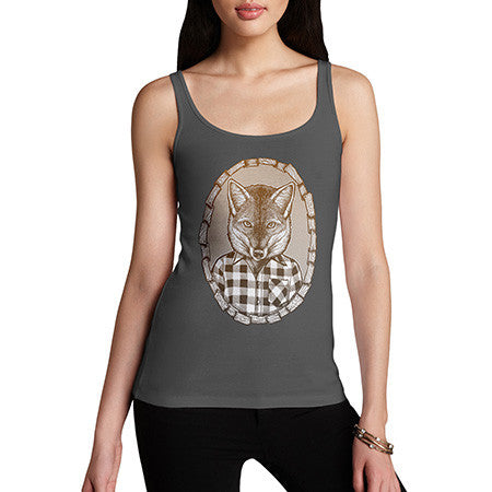 Women's Mr Fox In Flannel Tank Top