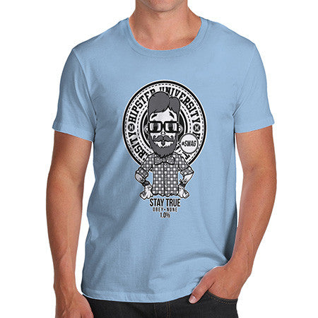 Men's Hipster University T-Shirt