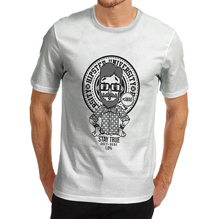 Men's Hipster University T-Shirt