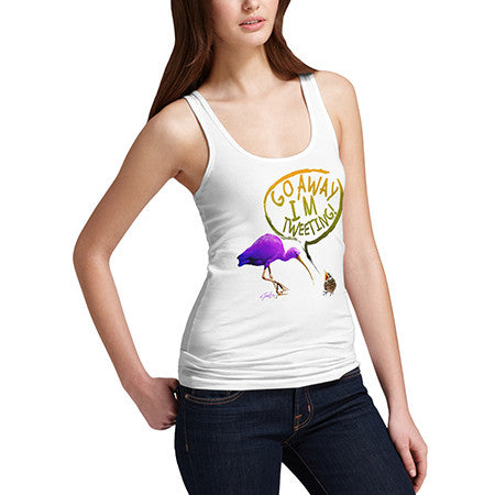 Women's Go Away I'm Tweeting Tank Top