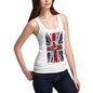 Women's Shattered Union Jack UK Flag Tank Top