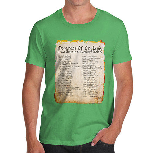 Men's Monarchs Of England From 1066 T-Shirt