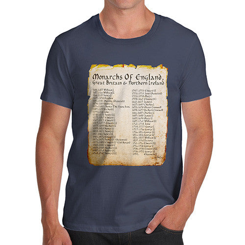 Men's Monarchs Of England From 1066 T-Shirt