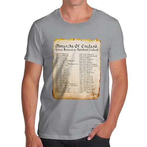 Men's Monarchs Of England From 1066 T-Shirt