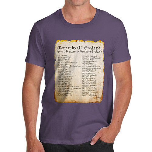 Men's Monarchs Of England From 1066 T-Shirt
