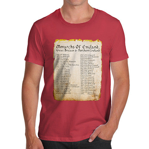 Men's Monarchs Of England From 1066 T-Shirt