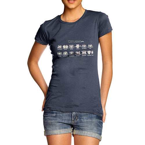 Women's England City Coat Of Arms T-Shirt