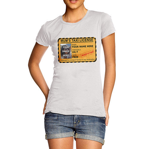 Women's Mum Taxi Personalised T-Shirt