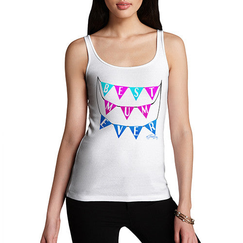 Women's Best Mum Bunting Tank Top