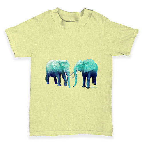 Blue Elephants Baby Toddler T-Shirt