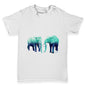 Blue Elephants Baby Toddler T-Shirt