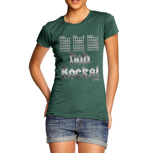Women's Dad Rocks Fretboard T-Shirt