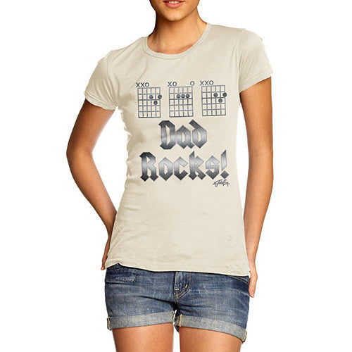 Women's Dad Rocks Fretboard T-Shirt