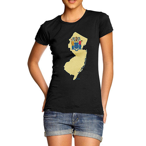 Women's USA States and Flags New Jersey T-Shirt