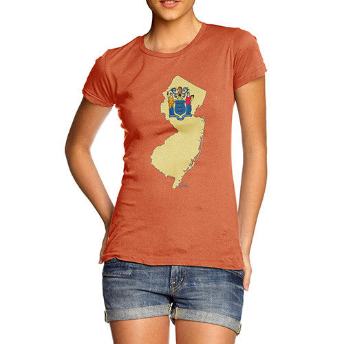 Women's USA States and Flags New Jersey T-Shirt
